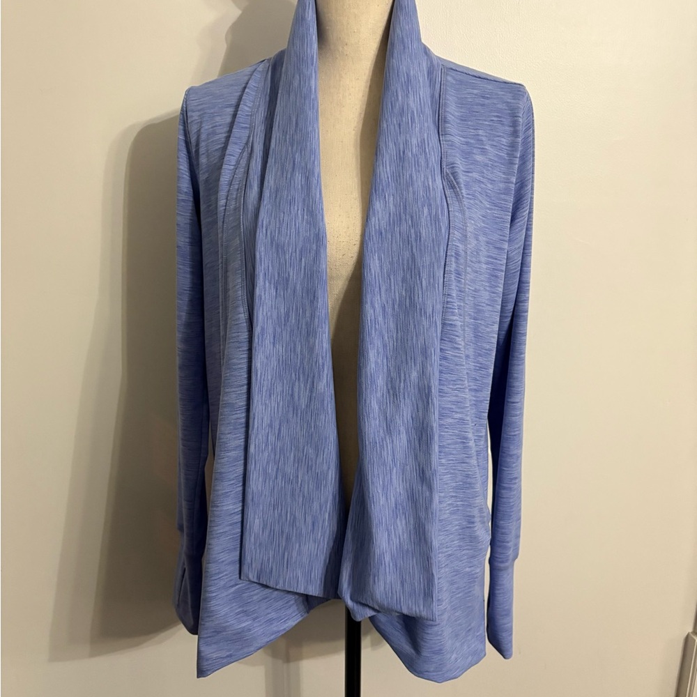 Ododos Drape Open Front Cozy Soft Cardigans Outerwear w Pockets Thumb Hole Small